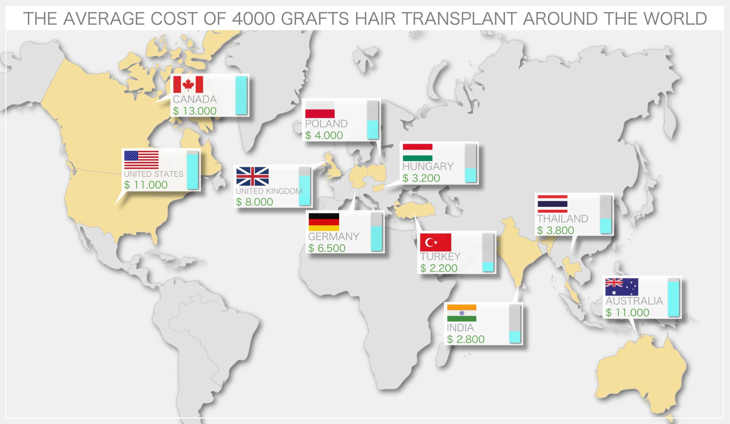 average cost of hair transplant in turkey