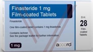 a box of finasteride pills