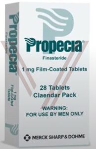 a box of propecia pills
