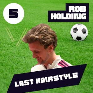 rob holding last hairstyle after hair transplant 