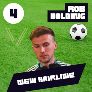 rob holding new hairline after hair transplant 