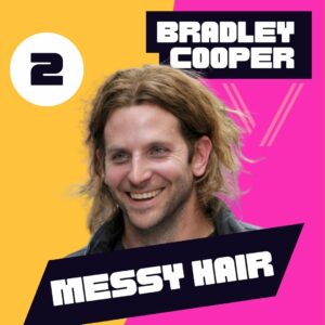 bradley cooper messy hair