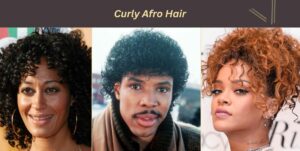 curly afro hair