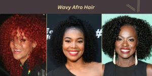 wavy afro hair