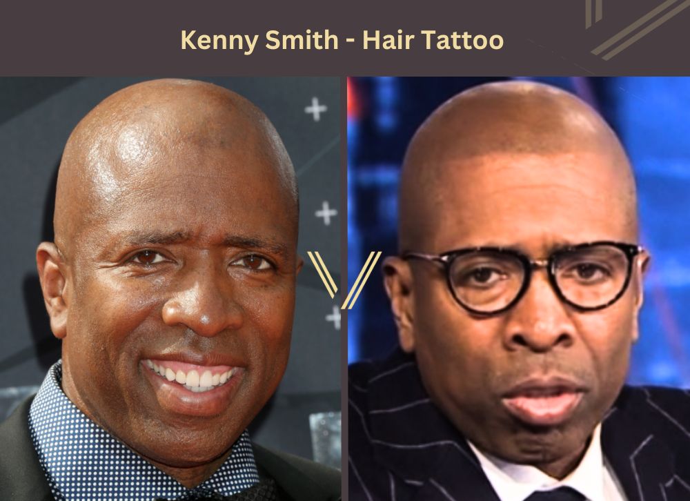 kenny smith hair tattoo before after