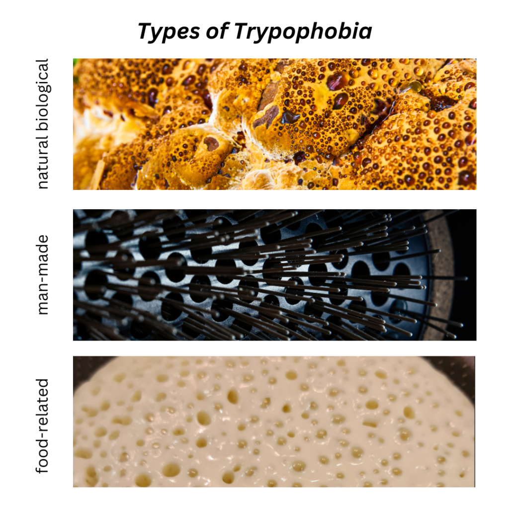 types of trypophobia