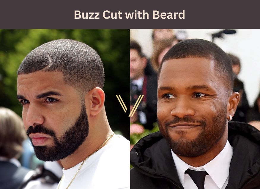 buzz cut with beard for hair loss