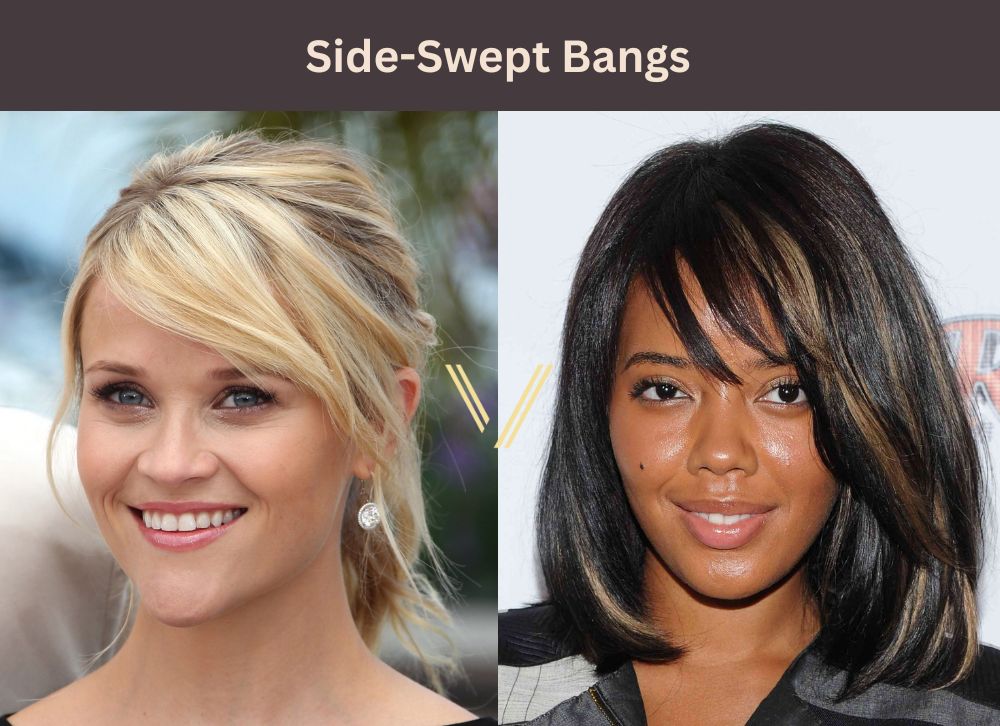 side swept bangs hairstyle for women with thinning hair