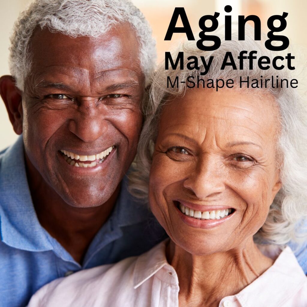 aging may affect mshape hairline
