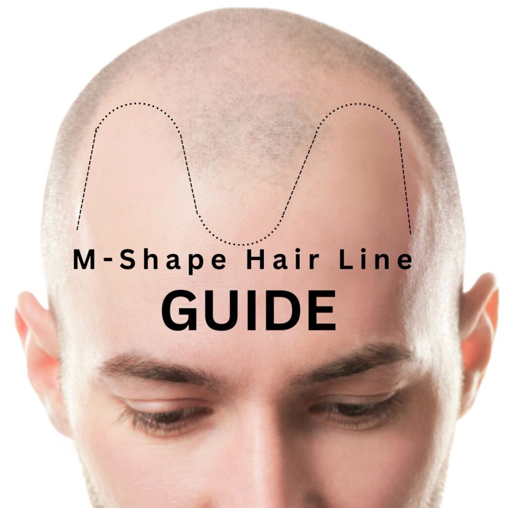 m-shape hair line guide