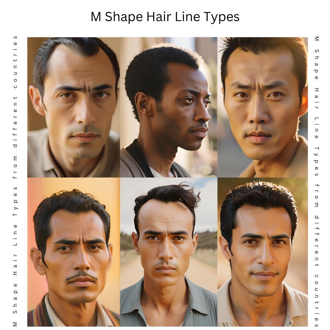 M Shape Hair Types from Different Countries