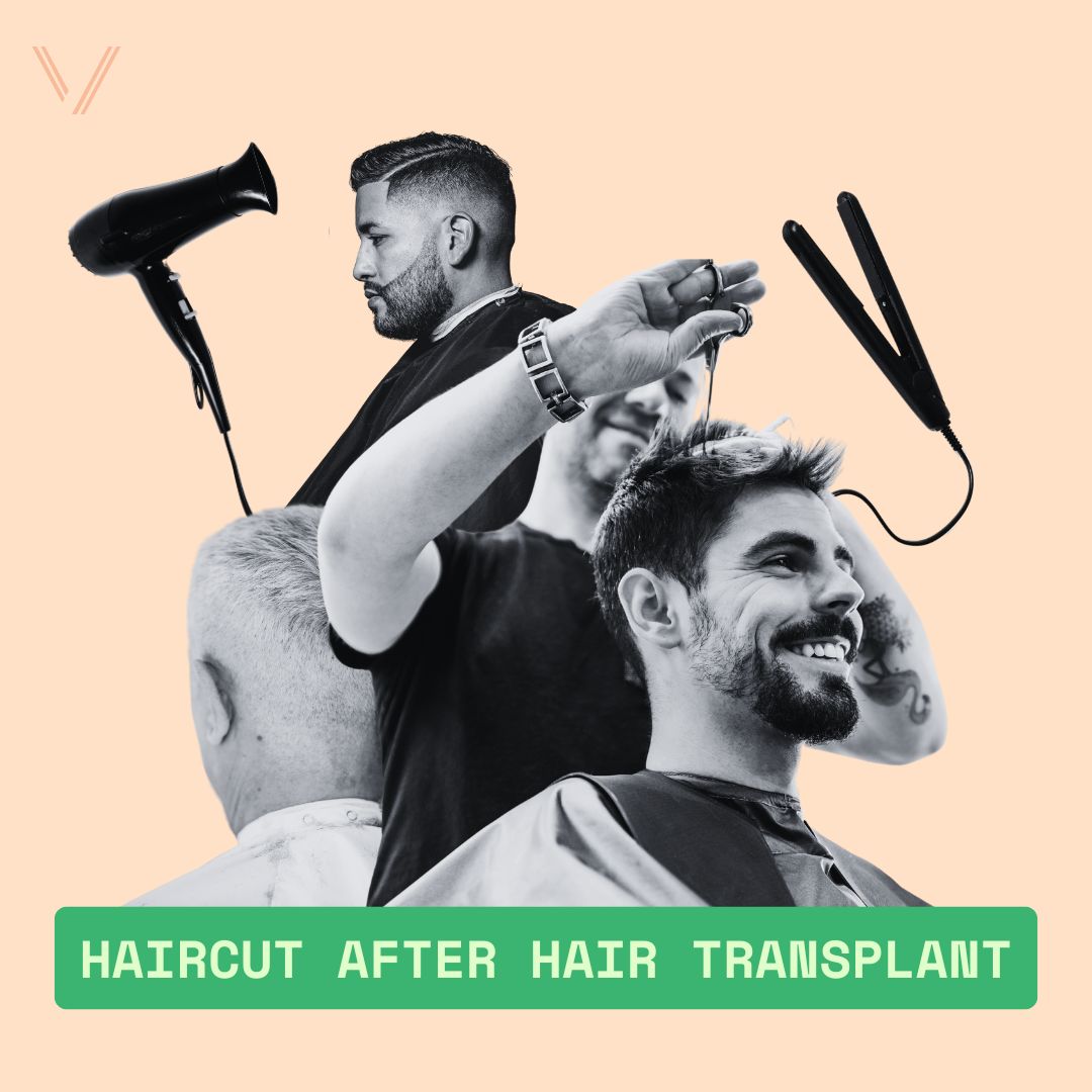 haircut after hair transplant